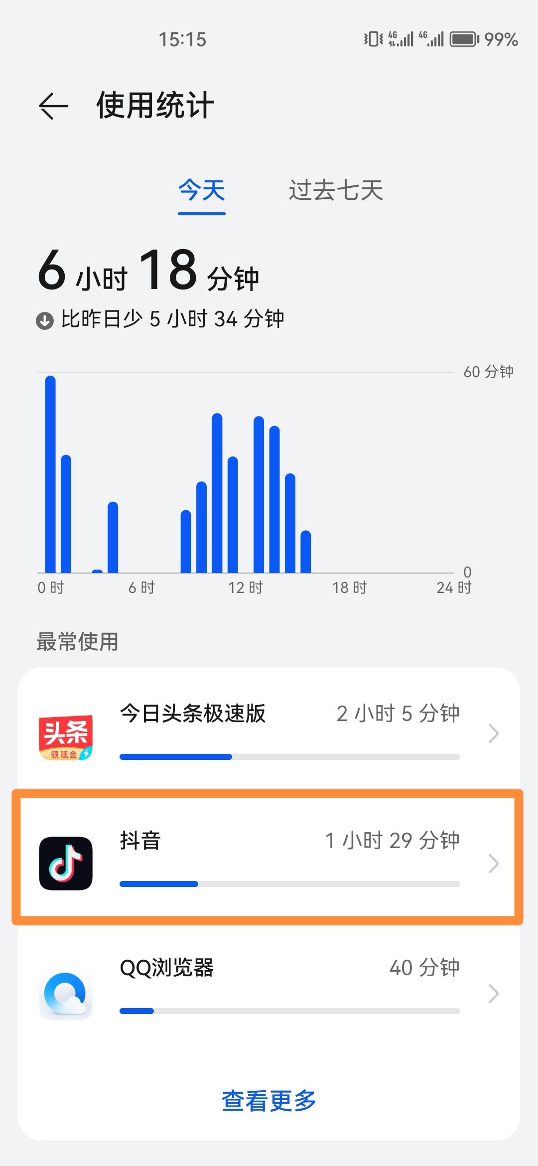 抖音使用時長怎么看？
